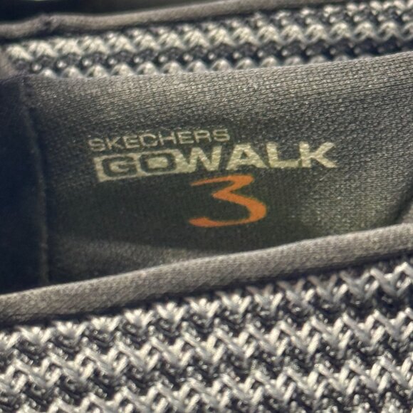 Skechers Go Walk 3 Loafers Mens 8 Black Gray GOmat Technology Walking Shoes - Picture 9 of 13